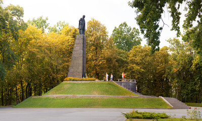 Kanev, Ukraine, 2018. Monument to Taras Shevchenko - obrazy, fototapety, plakaty