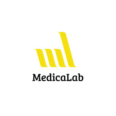 ML logo design, crafted as a vector concept for a bold and contemporary initial logotype. The design embodies strength and modernity, featuring clean lines and a minimalist approach. 