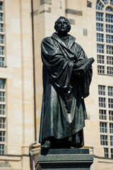 Martin Luther-Standbild in Dresden