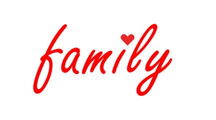 Word family close up design