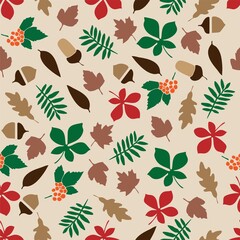 Seamless autumn pattern