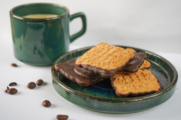 cookies and cup of coffee