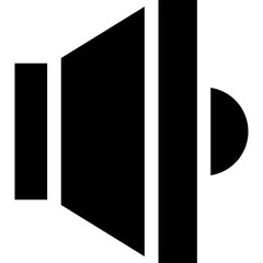 illustration vector icon of sound