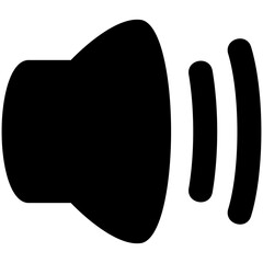 illustration vector icon of sound