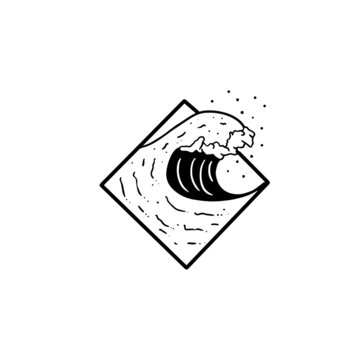 water wave logo template vector illustratior