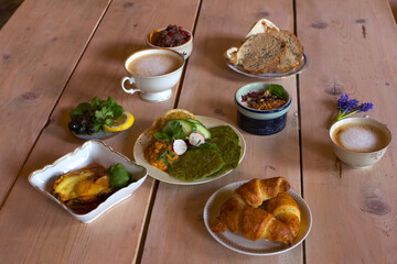 handmade vegetarian food 