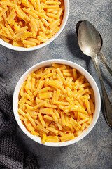 American creamy macaroni and cheese pasta