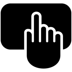 illustration vector icon of touchpad