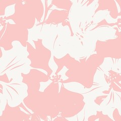 Obraz na płótnie Canvas Floral Brush strokes Seamless Pattern Background