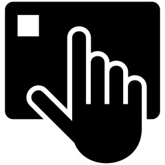 illustration vector icon of touchpad