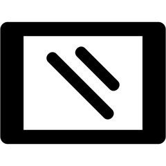 illustration vector icon of touchpad