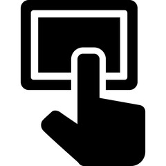 illustration vector icon of touchpad