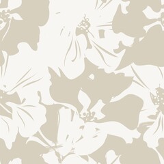 Floral Brush strokes Seamless Pattern Background