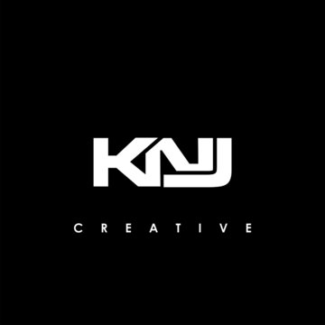 KNJ Letter Initial Logo Design Template Vector Illustration