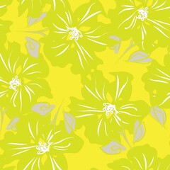 Floral Brush strokes Seamless Pattern Background