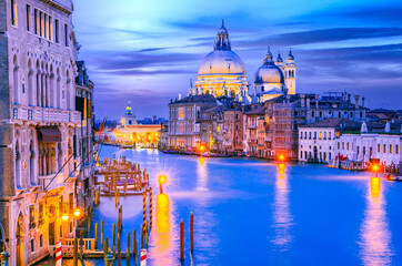 Fototapeta premium Venice, Italy - Sunset on Grand Canal