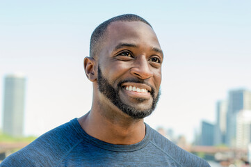 Portrait of mid adult man in urban setting