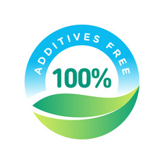 Additive free certified vector icon badge stamp