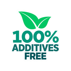 Additive free certified vector icon badge stamp