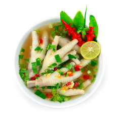 Chicken Feet Spicy Soup Sour  good taste Hot dish Thai Food