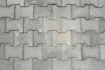 Top view of the paving stones for background texture