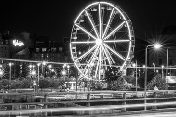 wheel at night