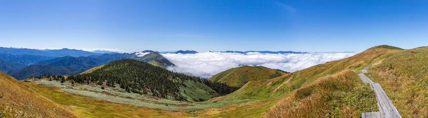 Obraz premium 初秋の巻機山登山