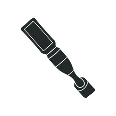 Serum Icon Silhouette Illustration. Liquid Pipe Vector Graphic Pictogram Symbol Clip Art. Doodle Sketch Black Sign.