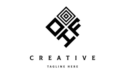 OFH rectangle three latter logo vector