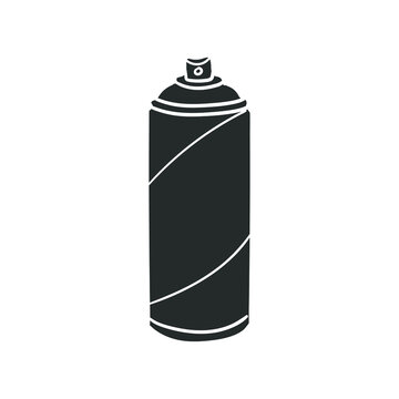 recommend clip art: Spray Can Icon Silhouette Illustration. Aerosol Vector Graphic Pictogram Symbol Clip Art. Doodle Sketch Black Sign.