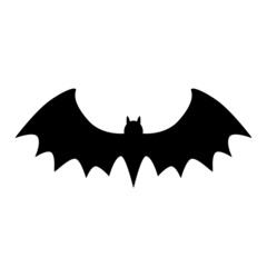 Halloween bat Black silhouette