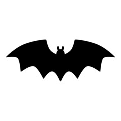 Halloween bat Black silhouette