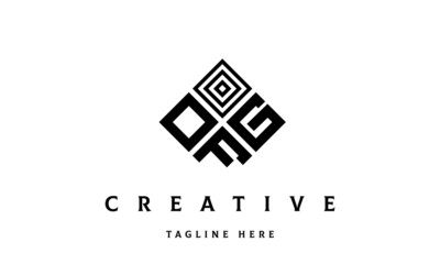 OGF rectangle three latter logo vector