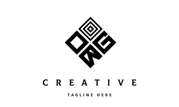 OGB rectangle three latter logo vector