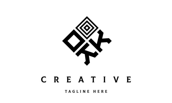 OKK rectangle three latter logo vector