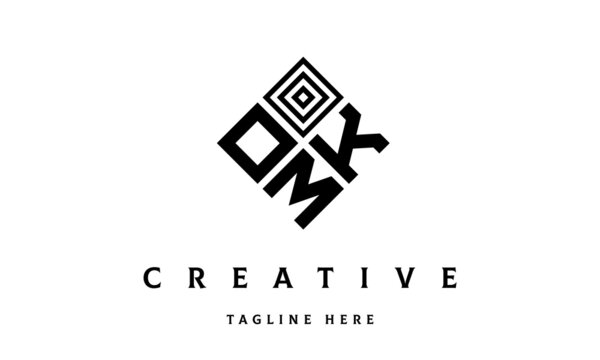 OKM rectangle three latter logo vector