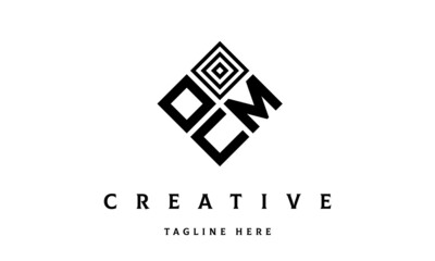 OMU rectangle three latter logo vector