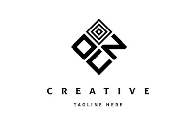 OZU rectangle three latter logo vector