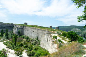 Fototapeta na wymiar quarry for stone mining. Crimea
