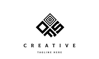 OSF rectangle three latter logo vector
