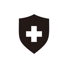 Protection of immunity icon. Shield immune system concept