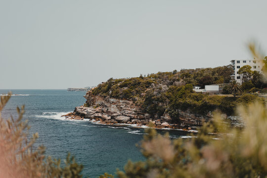 Coastal views of Coogee headland from the Bondi to Coogee Coastwalk.