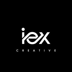IEX Letter Initial Logo Design Template Vector Illustration