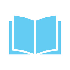 book blue vector icon