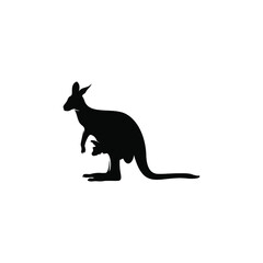 kangaroo illustration with the baby
