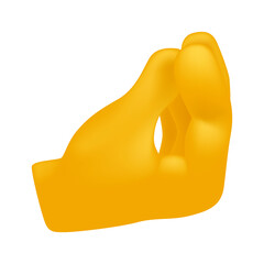 Pinched Fingers Emoji Icon Illustration Sign. Human Gesture Vector Symbol Emoticon Design Vector Clip Art.