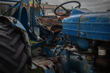 Old rusty tractor