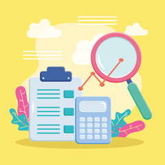 document calculator and lupe