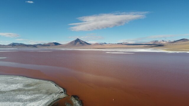 Photo shot taken by drone in South of Bolivia