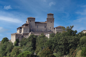Fototapeta na wymiar medieval castle of Torrechiara Parma Italy
